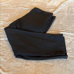 Talbots “Curvy” Black Cotton Twill “The Perfect Crop” Pants